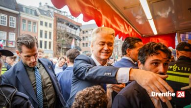 Geert Wilders bezoekt Grote Markt in Groningen, voor- en tegenstanders laten van zich horen – Drenthe24